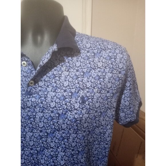 Polo Ralph Lauren Shirt Mens Medium M Floral Custom Slim Fit Polo Short Sleeve - Picture 6 of 13
